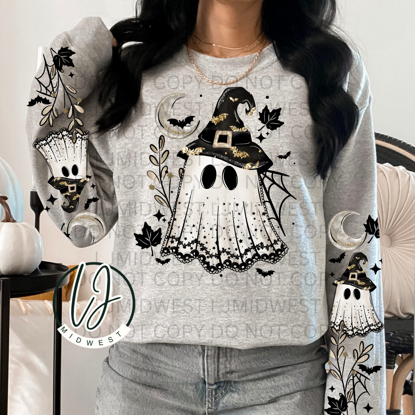 Ghost with Witch Hat + sleeves