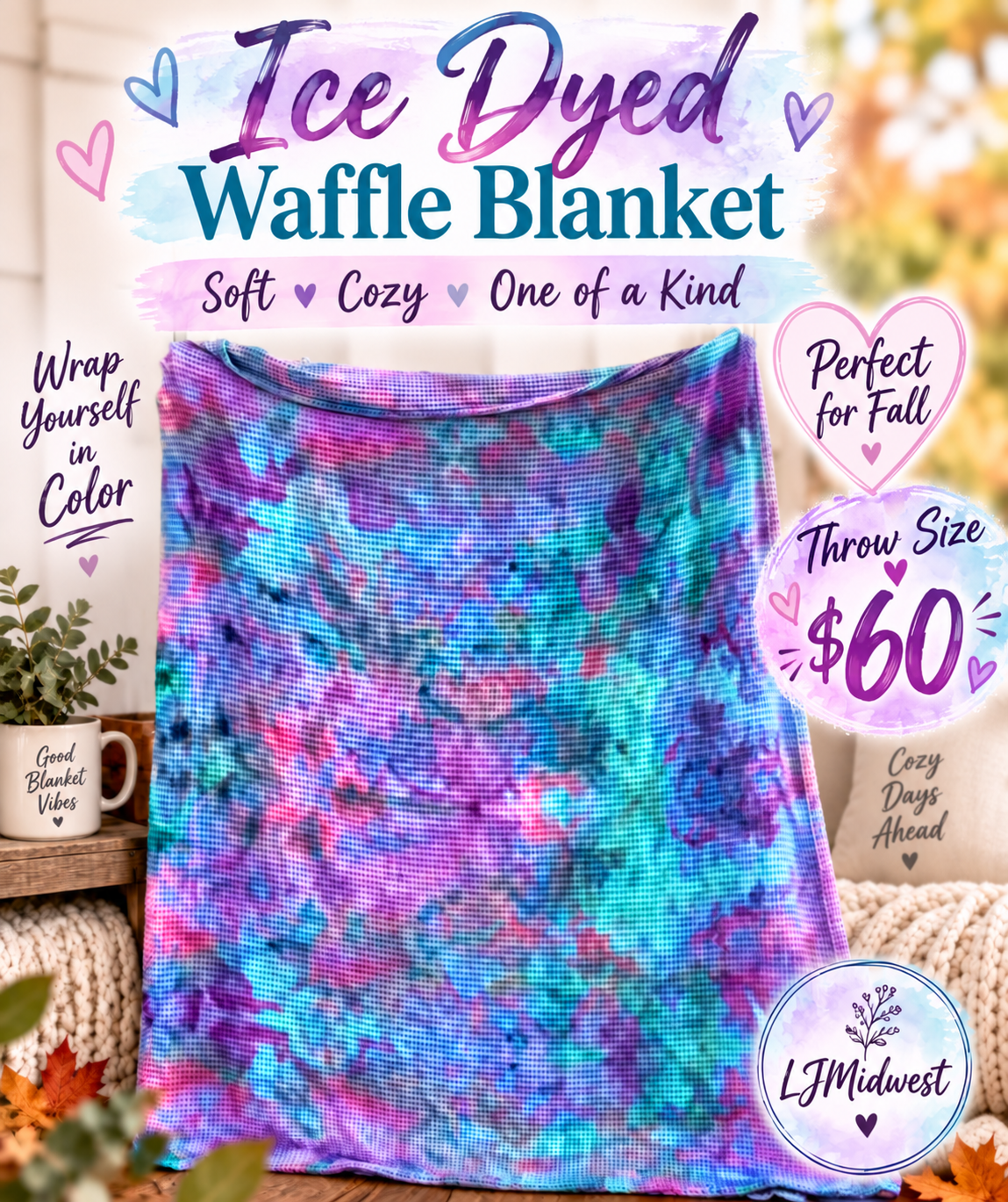 Blankets Ice Dyed