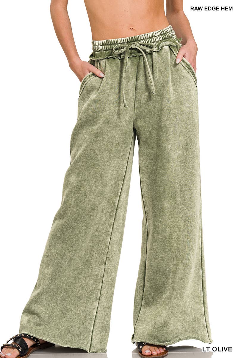 Acid Wash Fleece Sweatpants
