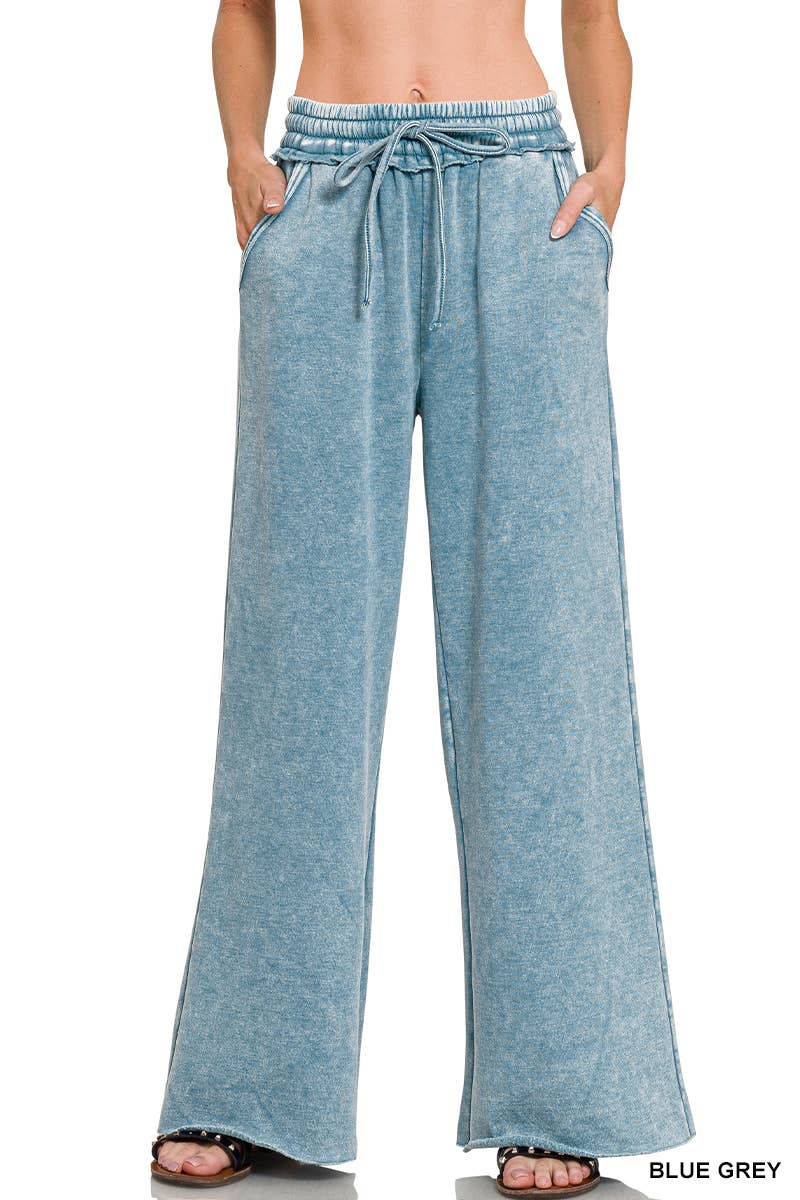 Acid Wash Fleece Sweatpants
