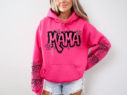 Mama+sleeve set single color black