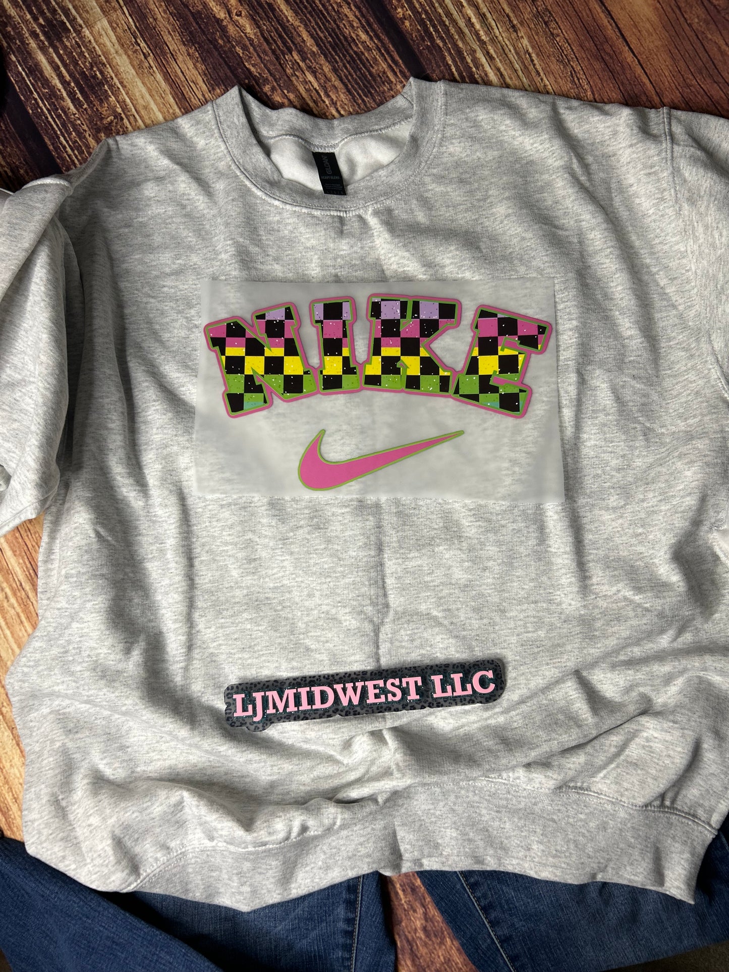 Pastel Checkered Swoosh