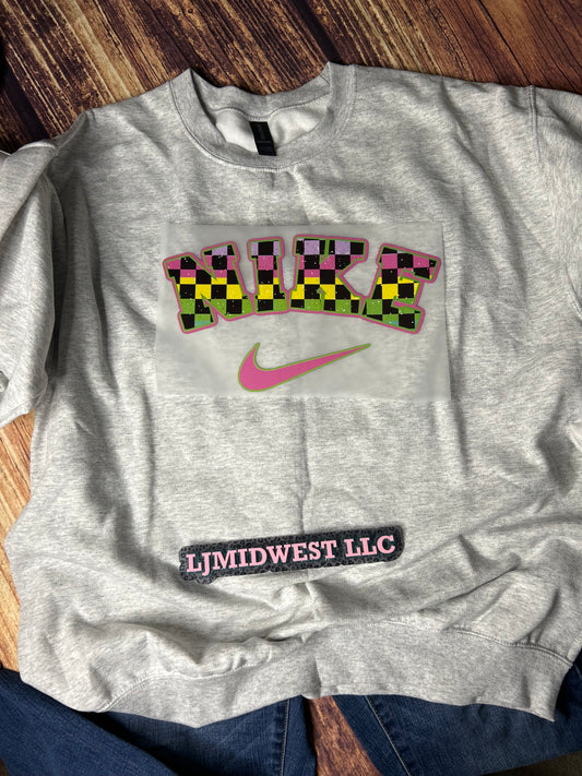 Pastel Checkered Swoosh