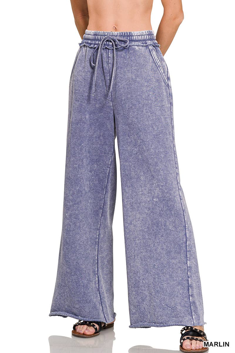 Acid Wash Fleece Sweatpants