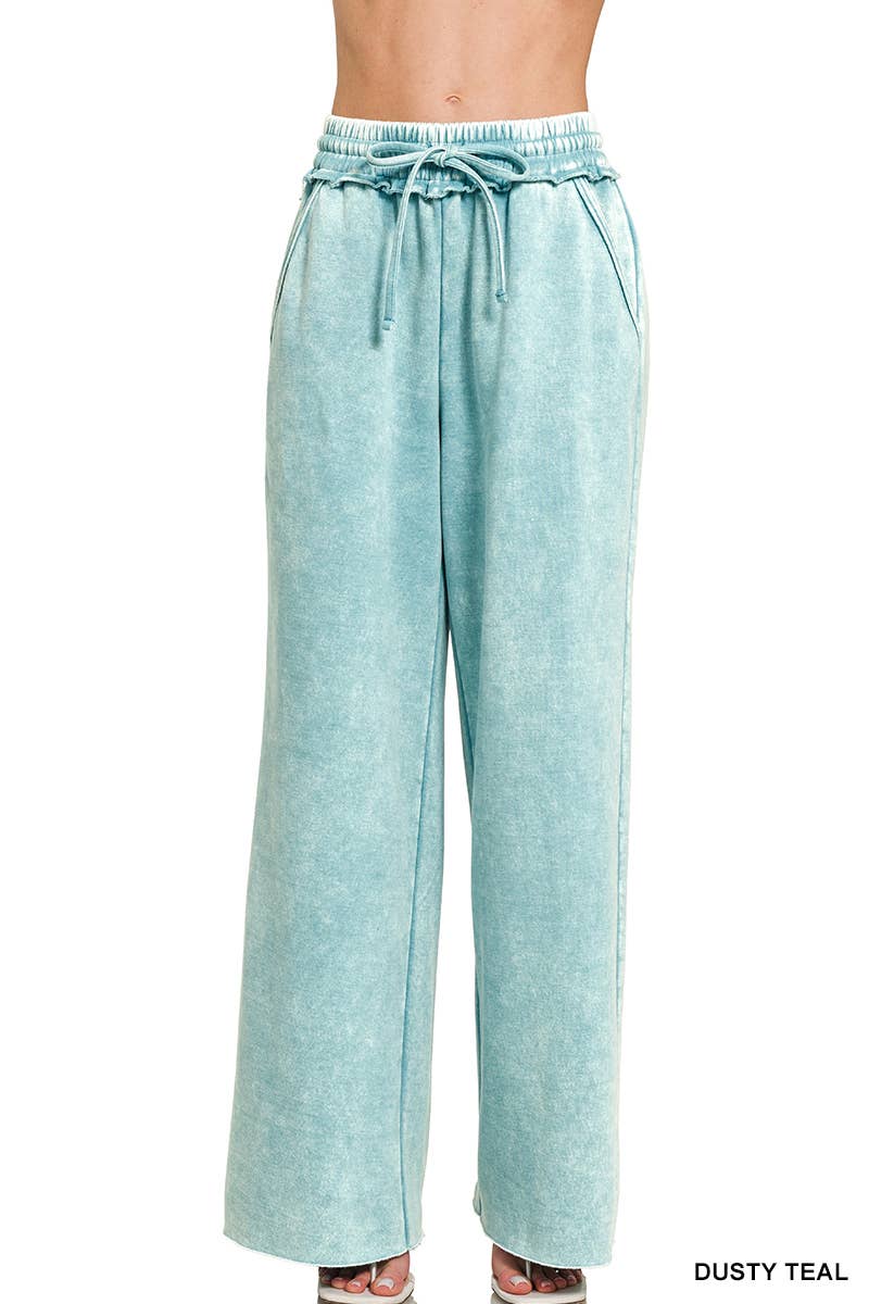 Acid Wash Fleece Sweatpants