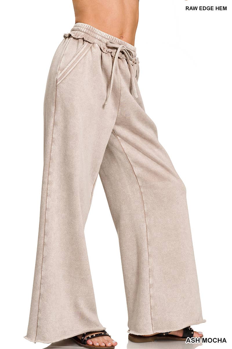 Acid Wash Fleece Sweatpants