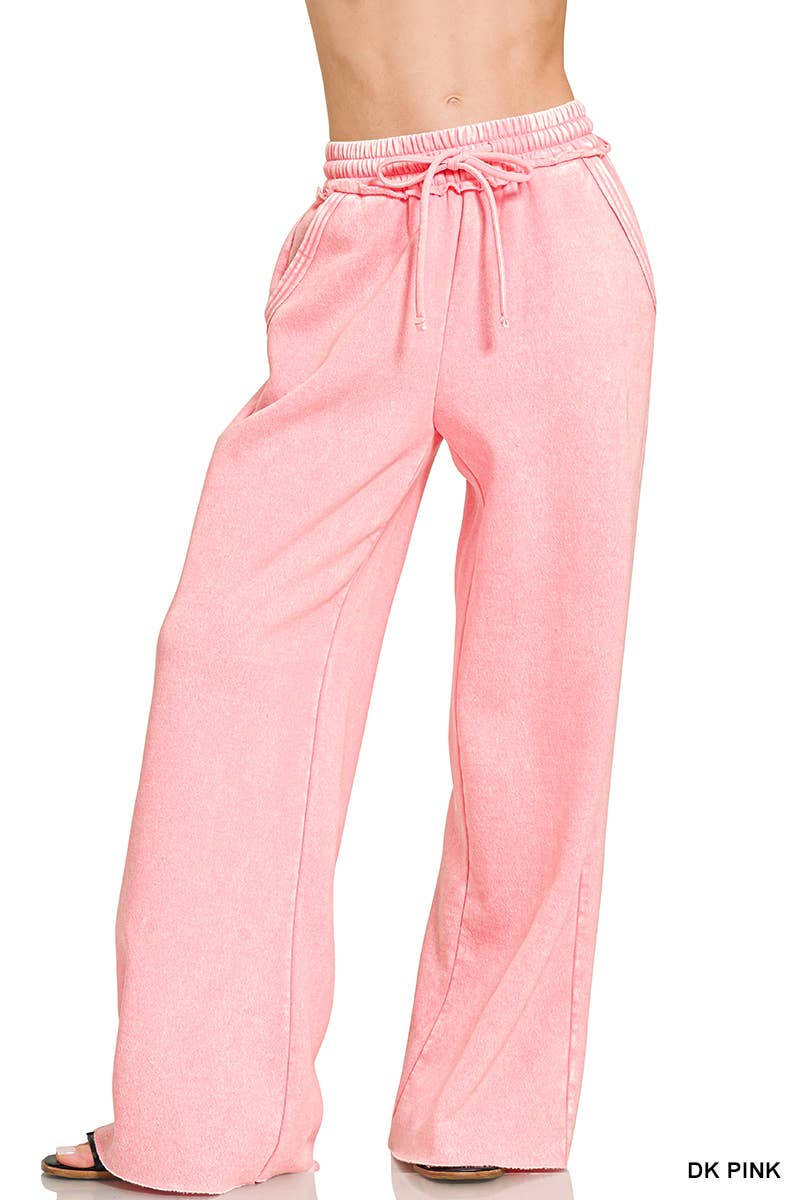 Acid Wash Fleece Sweatpants
