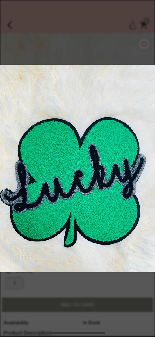 Lucky 🍀 Chenille Patch
