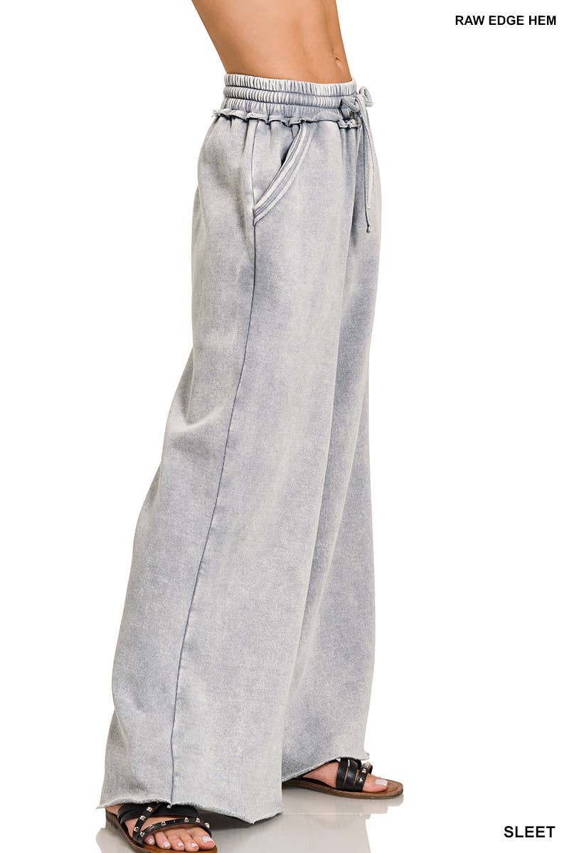Acid Wash Fleece Sweatpants