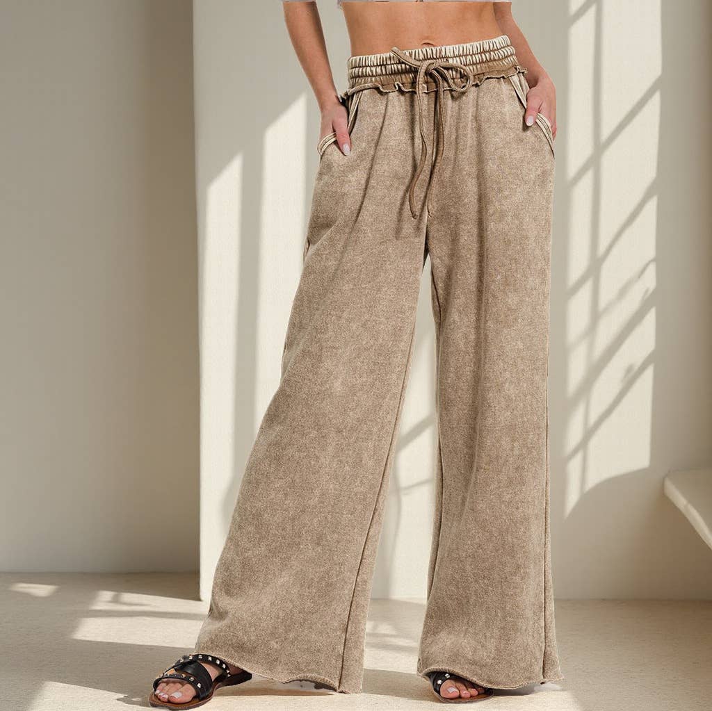 Acid Wash Fleece Sweatpants